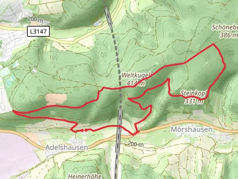 Adelshaeuser Rundweg and Melsunger Rundwanderweg
