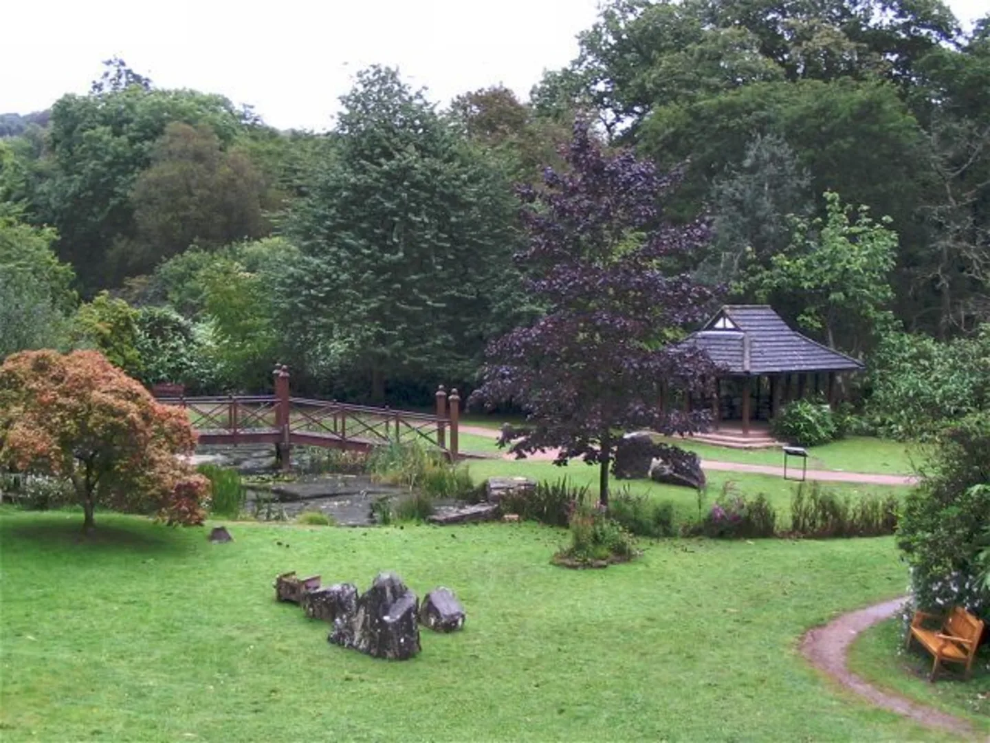 An image depicting the trail Bryngarw Country Park Walk and its surrounding area.