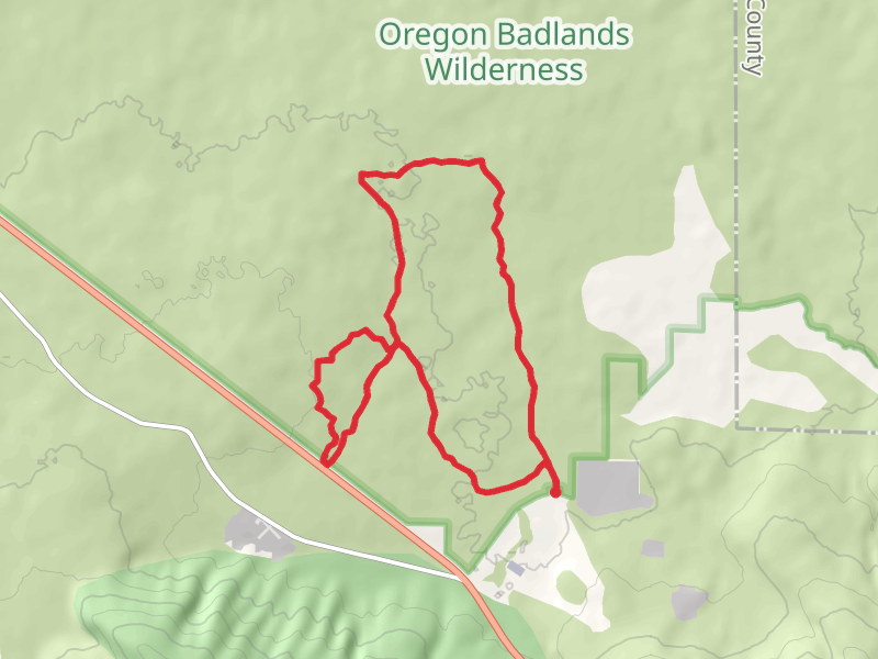 Badlands Rock, Flatiron Rock Loop via Badlands Rock Trail