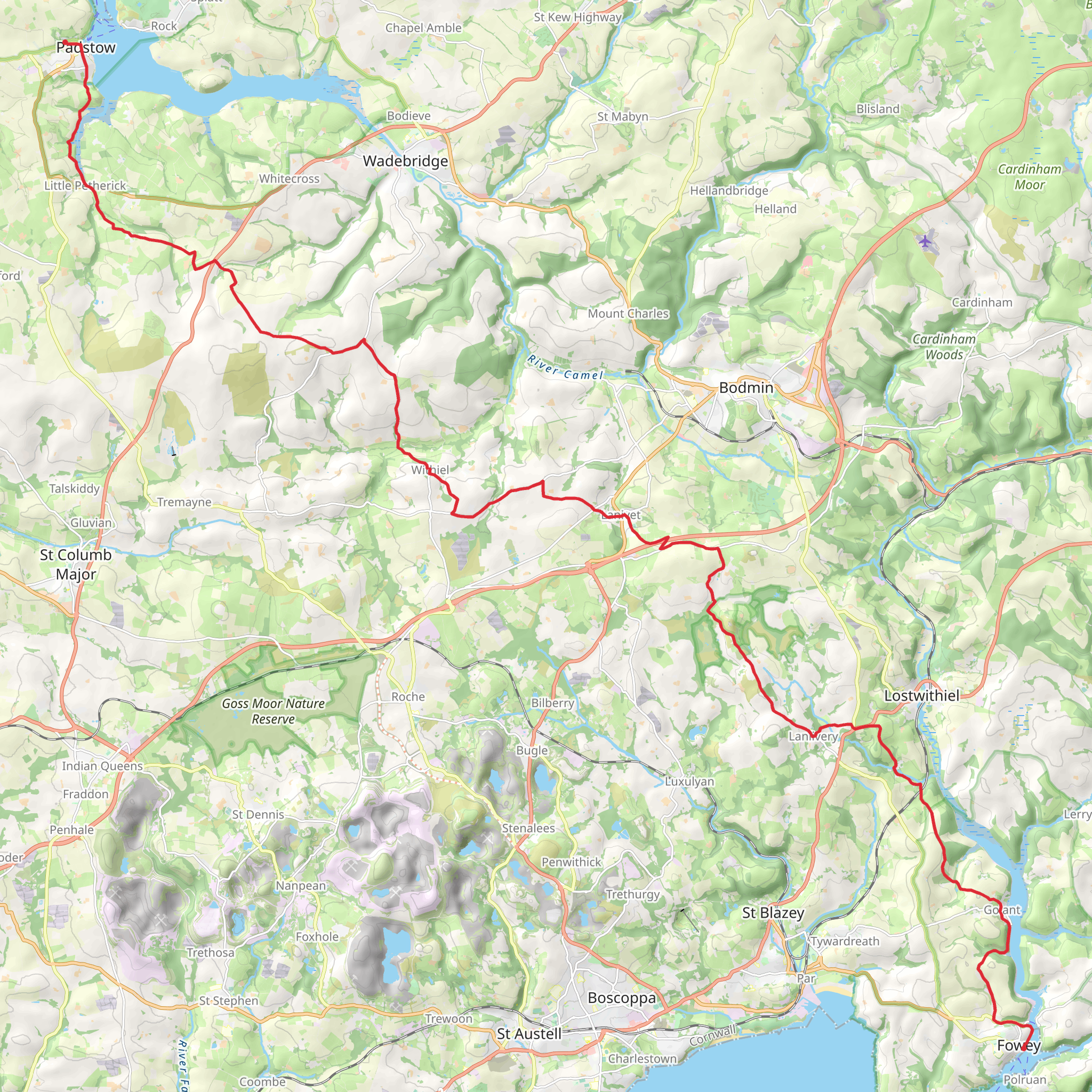 Saints Way mobile static map
