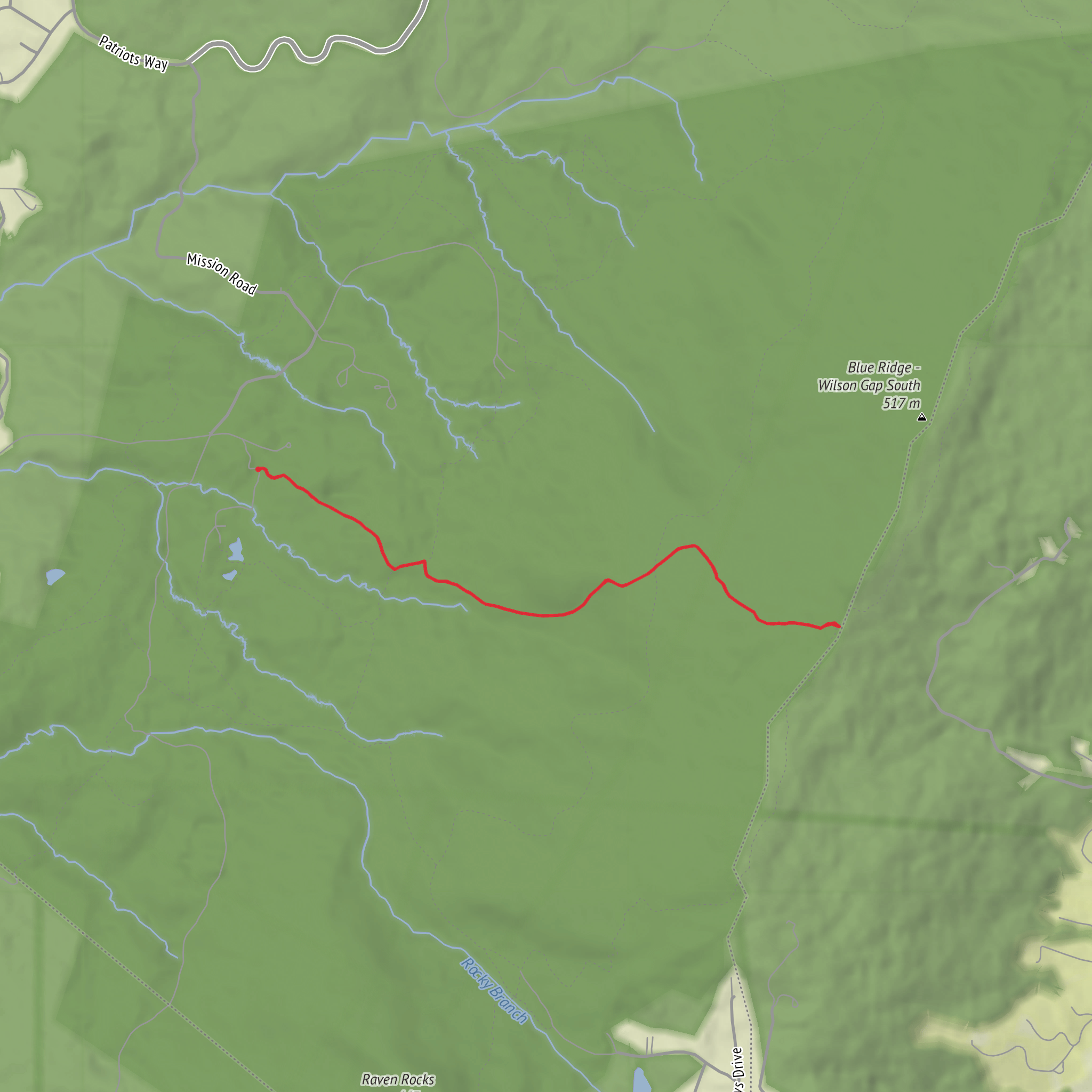 Friends Trail mobile static map