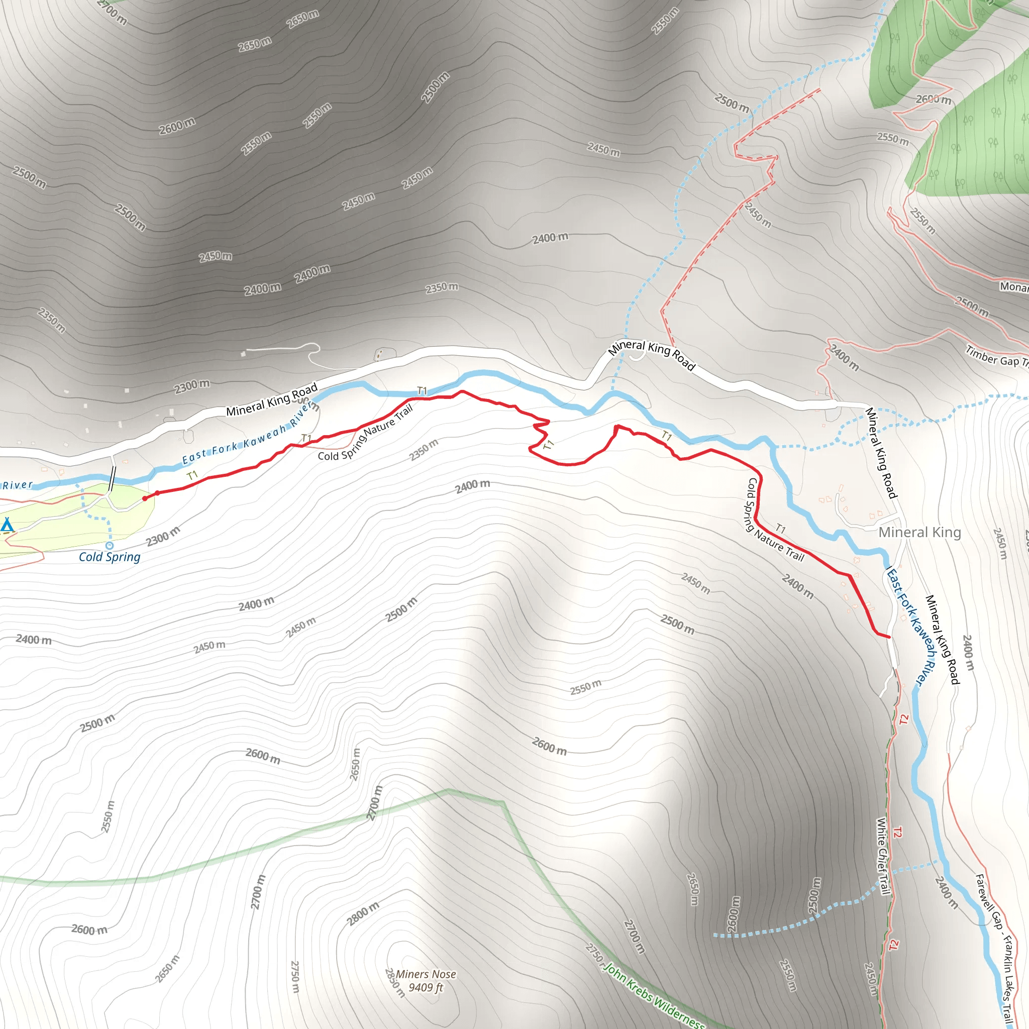 Cold Spring Nature Trail mobile static map