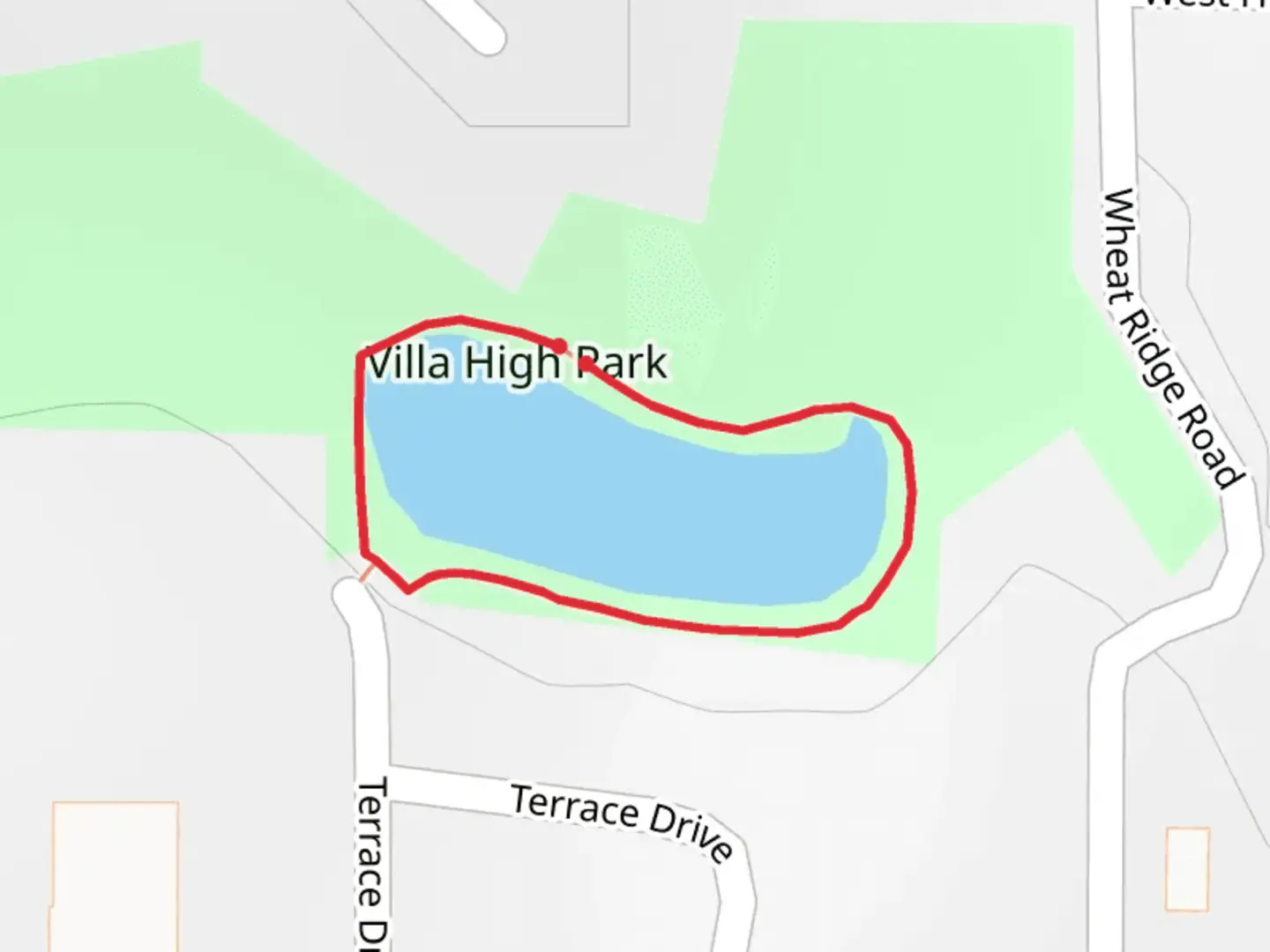 An image depicting the trail Terrace Drive North Pond Loop and its surrounding area.