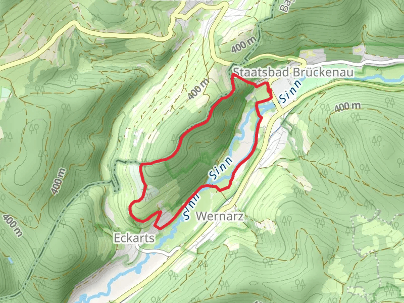 Fondsberg, Trauerwald and River Sinn Loop