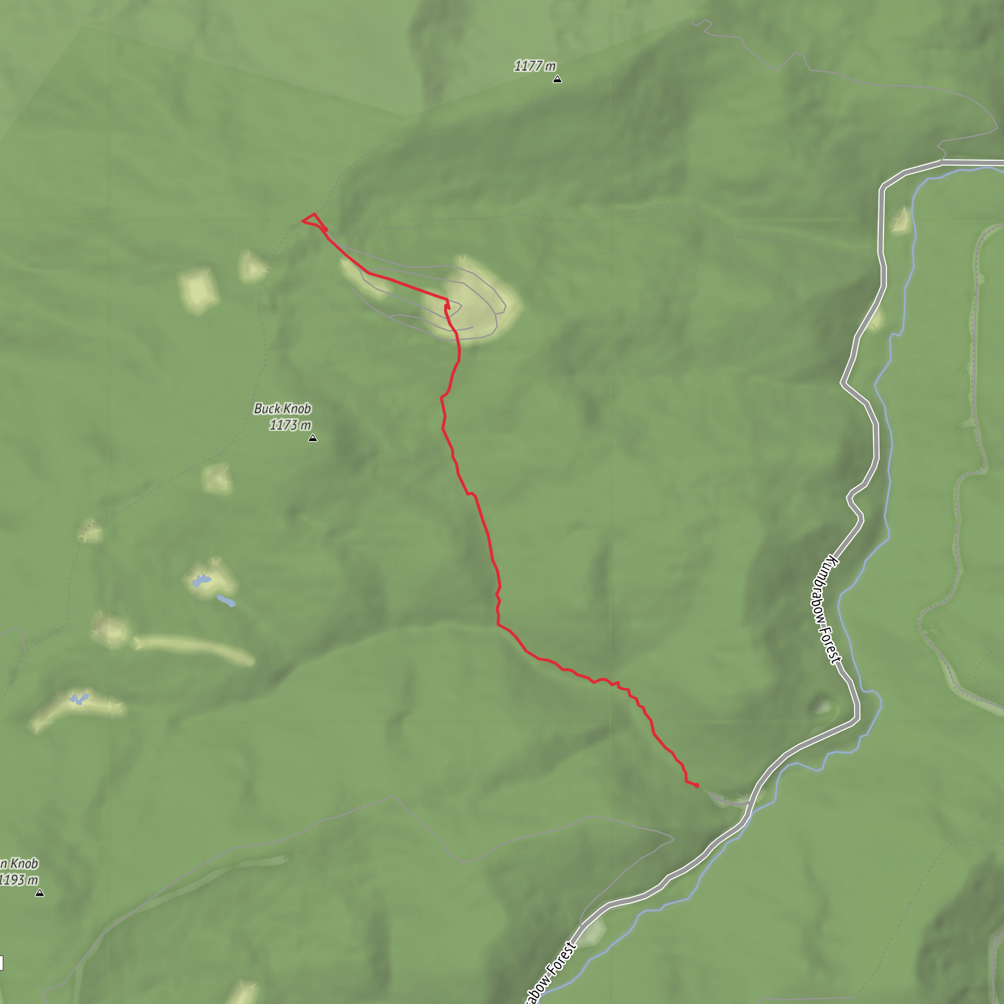 Potato Hole Trail mobile static map