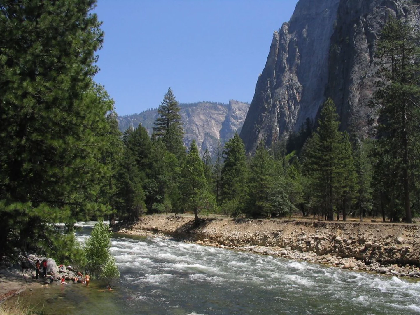 An image depicting the trail Merced River and North Fork Merced River Trail and its surrounding area.