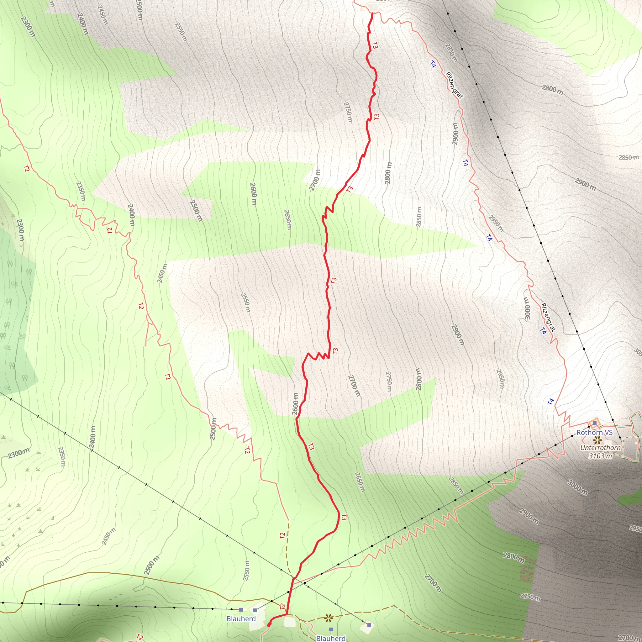 Zermatt Panorama Trail - Nr 9 mobile static map