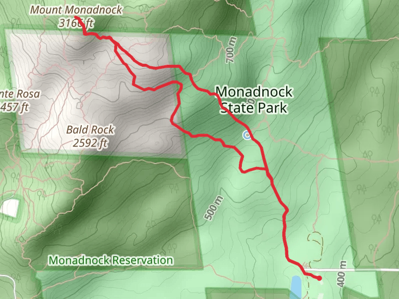 Mount Monadnock Loop via White Dot Trail