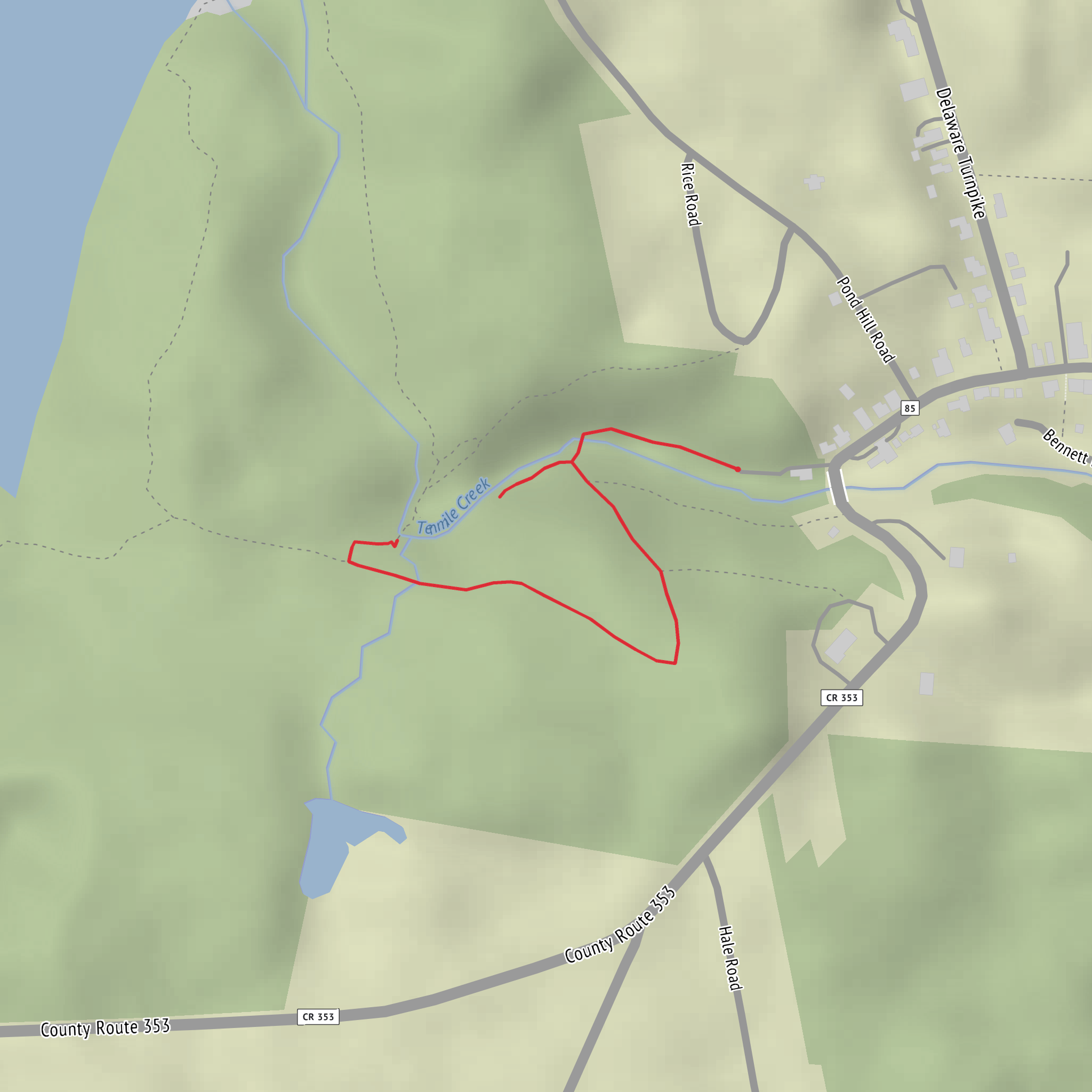 Rensselaerville Falls mobile static map