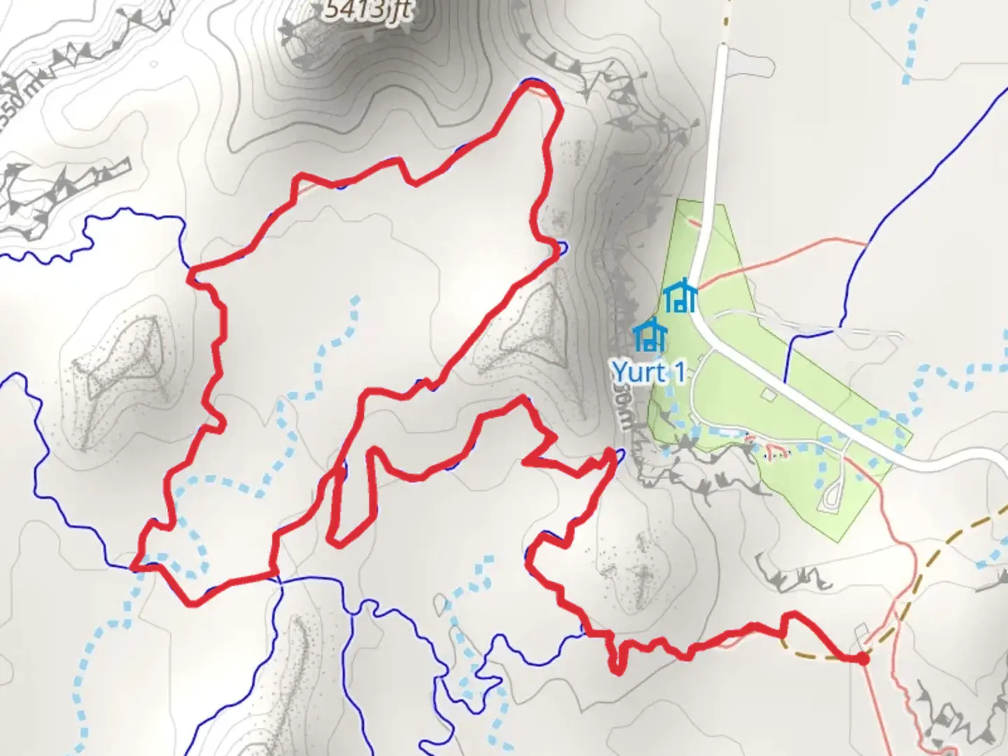 An image depicting the trail Lizard Foot and Desert View Loop and its surrounding area.