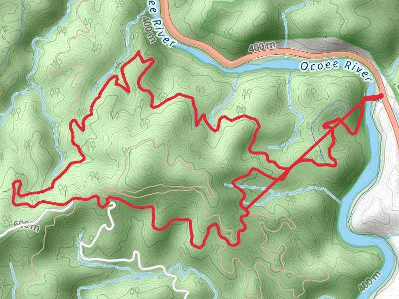 Chestnut Mountain Loop from Whitewater Bridge