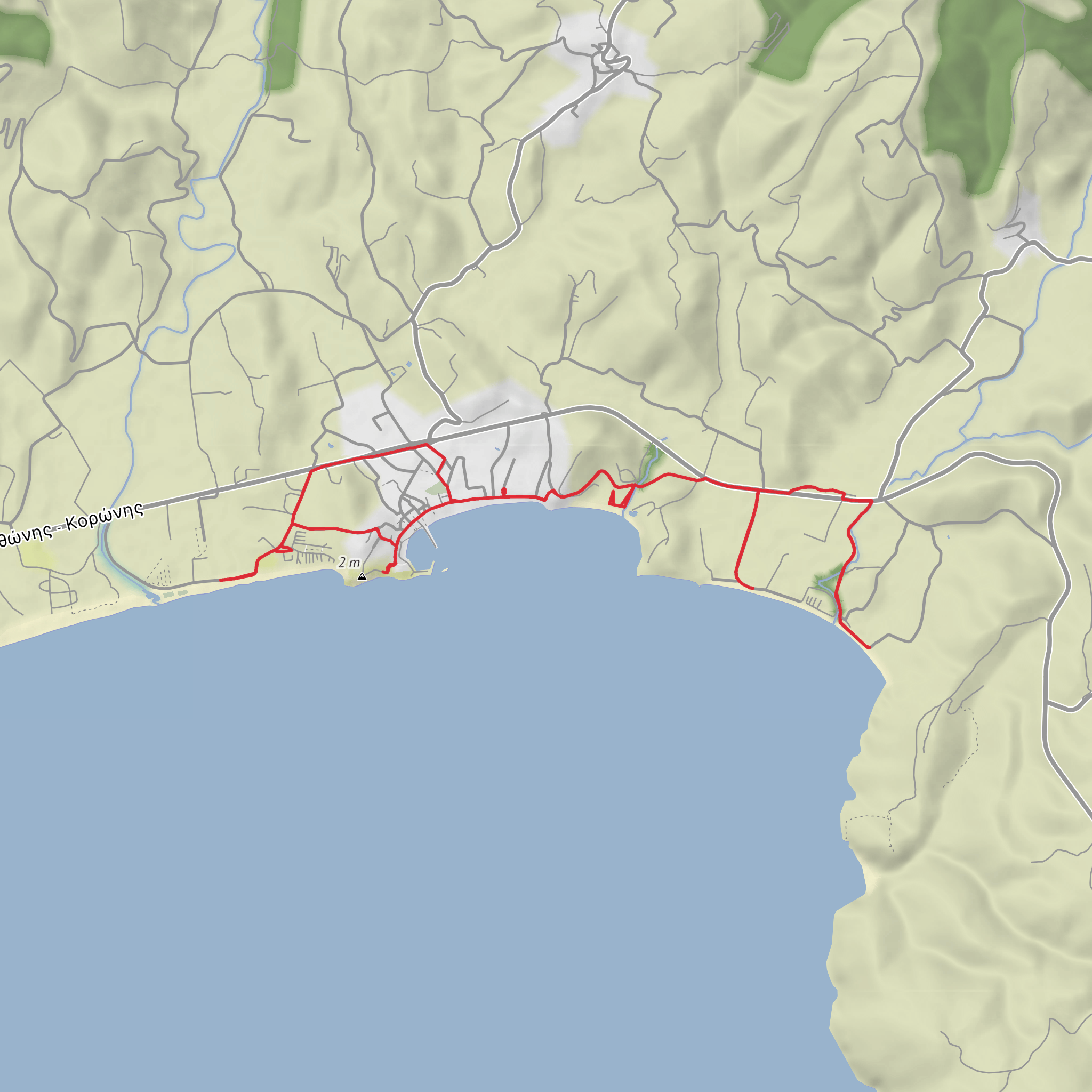 Finikounda Walk mobile static map