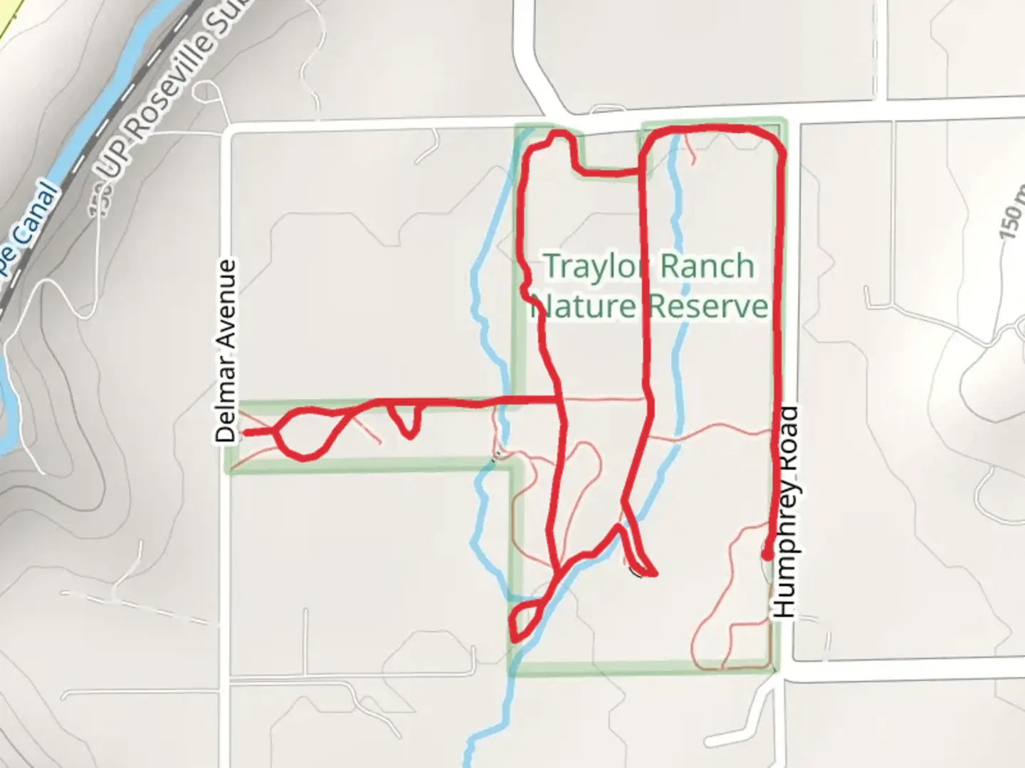 An image depicting the trail Wild Turkey and Del Mar Loop Trail and its surrounding area.