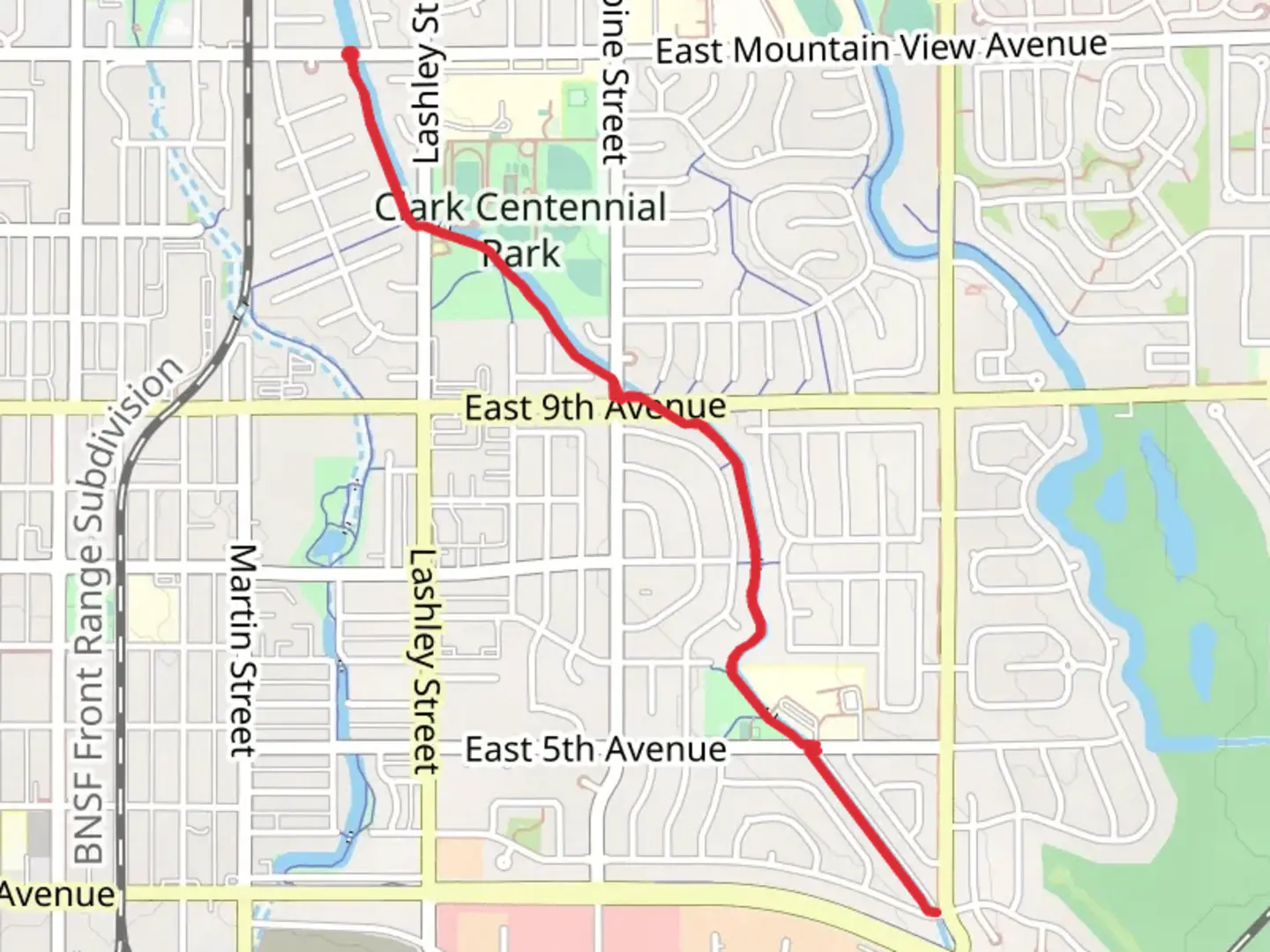 An image depicting the trail Oligarchy Ditch Trail and its surrounding area.