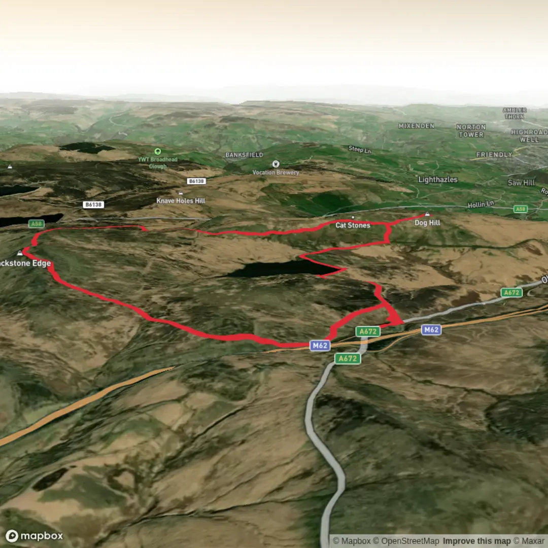 An image depicting the trail Oldham Road - May 2 and its surrounding area.