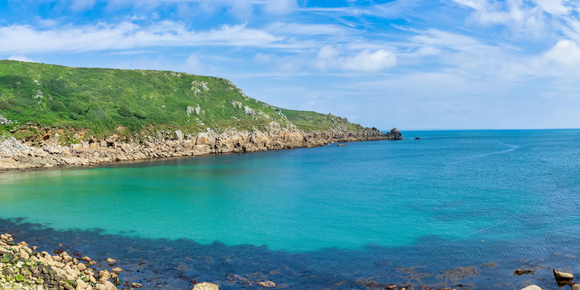 An image depicting the trail Lamorna to Marazion Walk and its surrounding area.