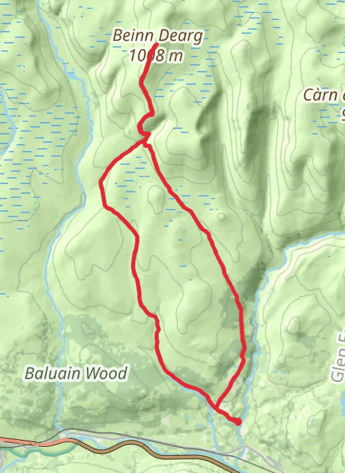 Beinn Dearg mobile static map