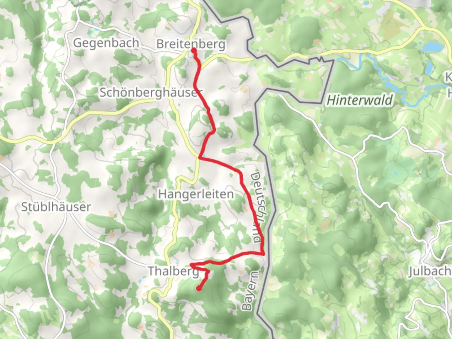 An image depicting the trail Zum Friedrichsberg and its surrounding area.