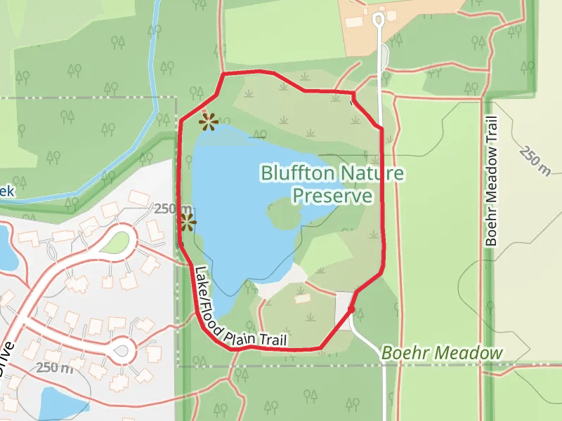 Bluffton College Lake Loop