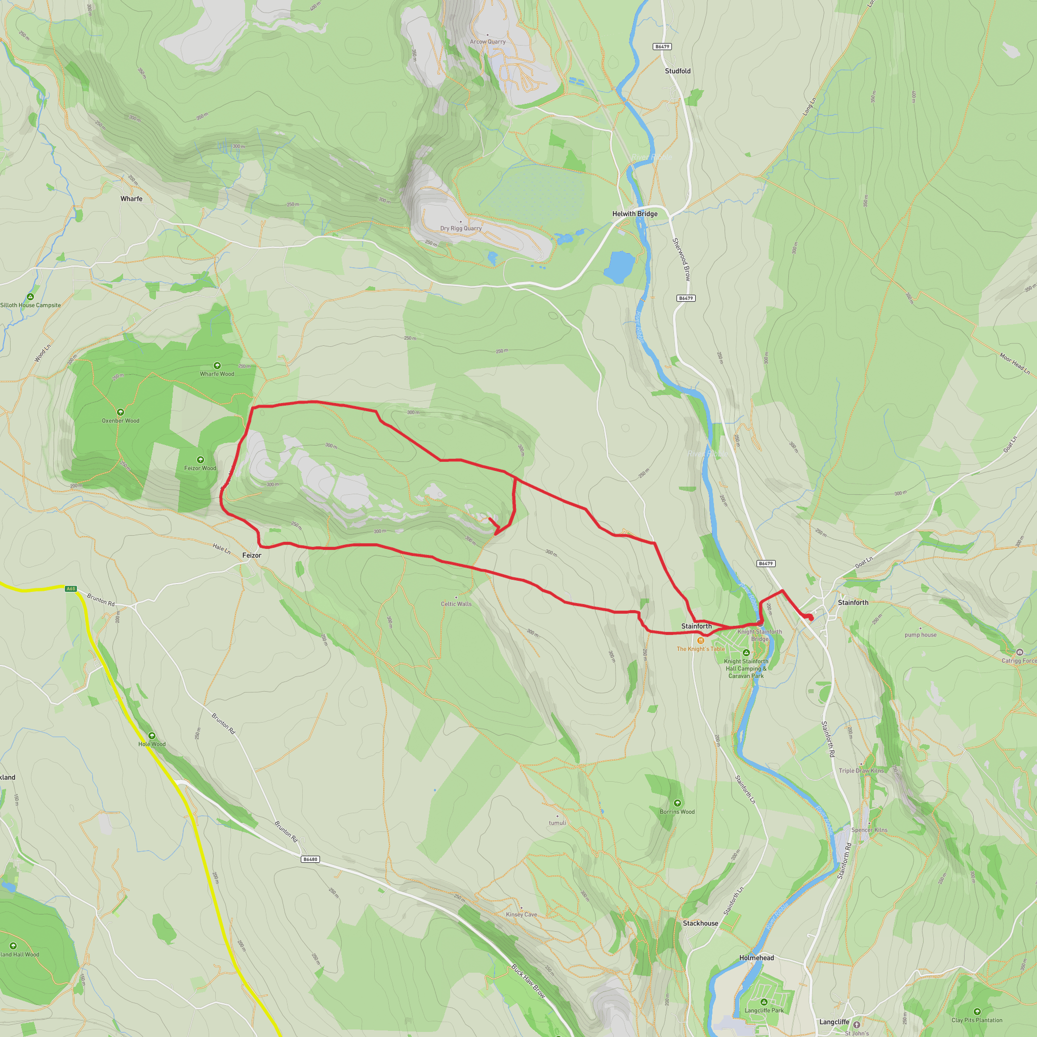Smearsett Scar and Feizor mobile static map