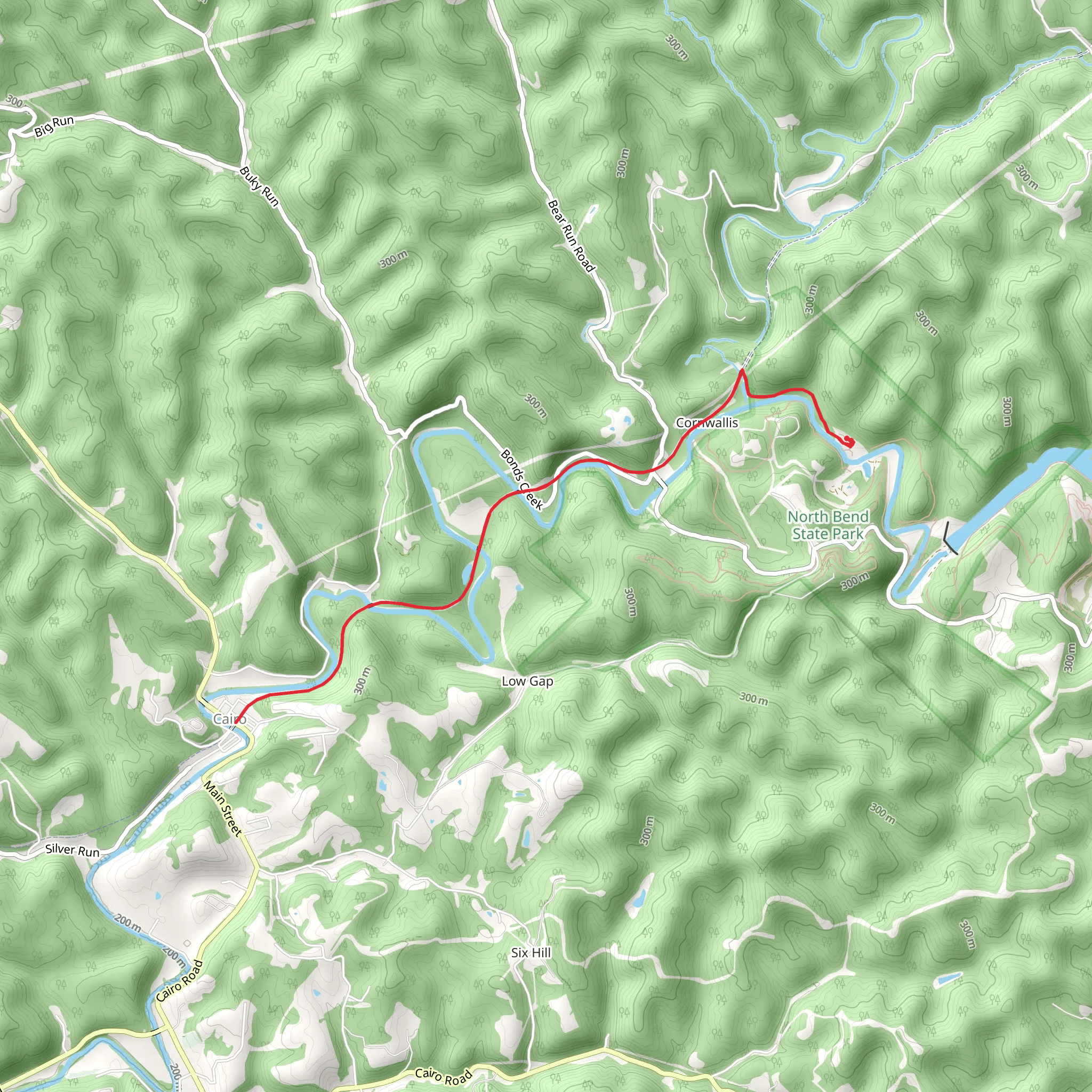 North Bend Rail Trail mobile static map
