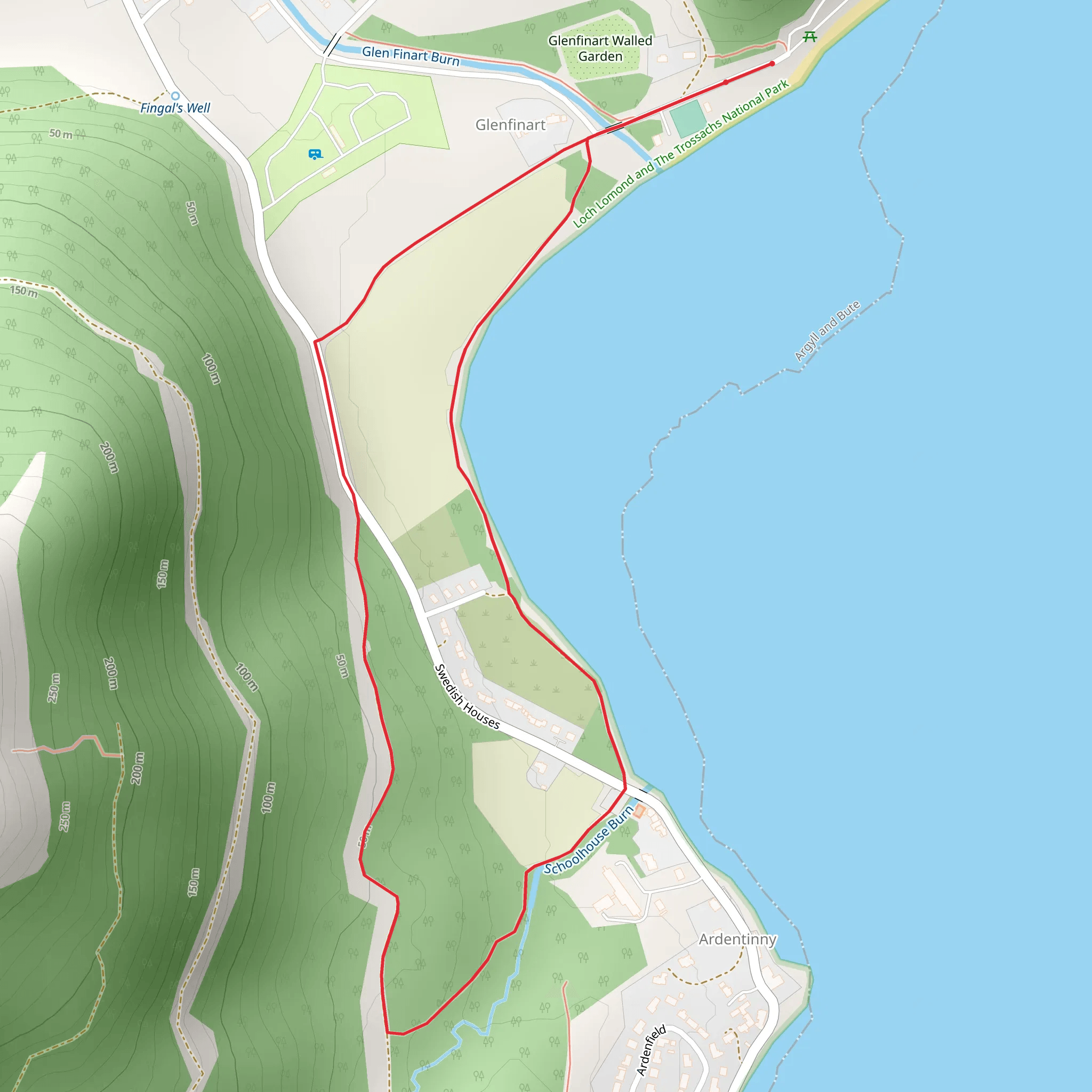 Laird's Loop Trail mobile static map