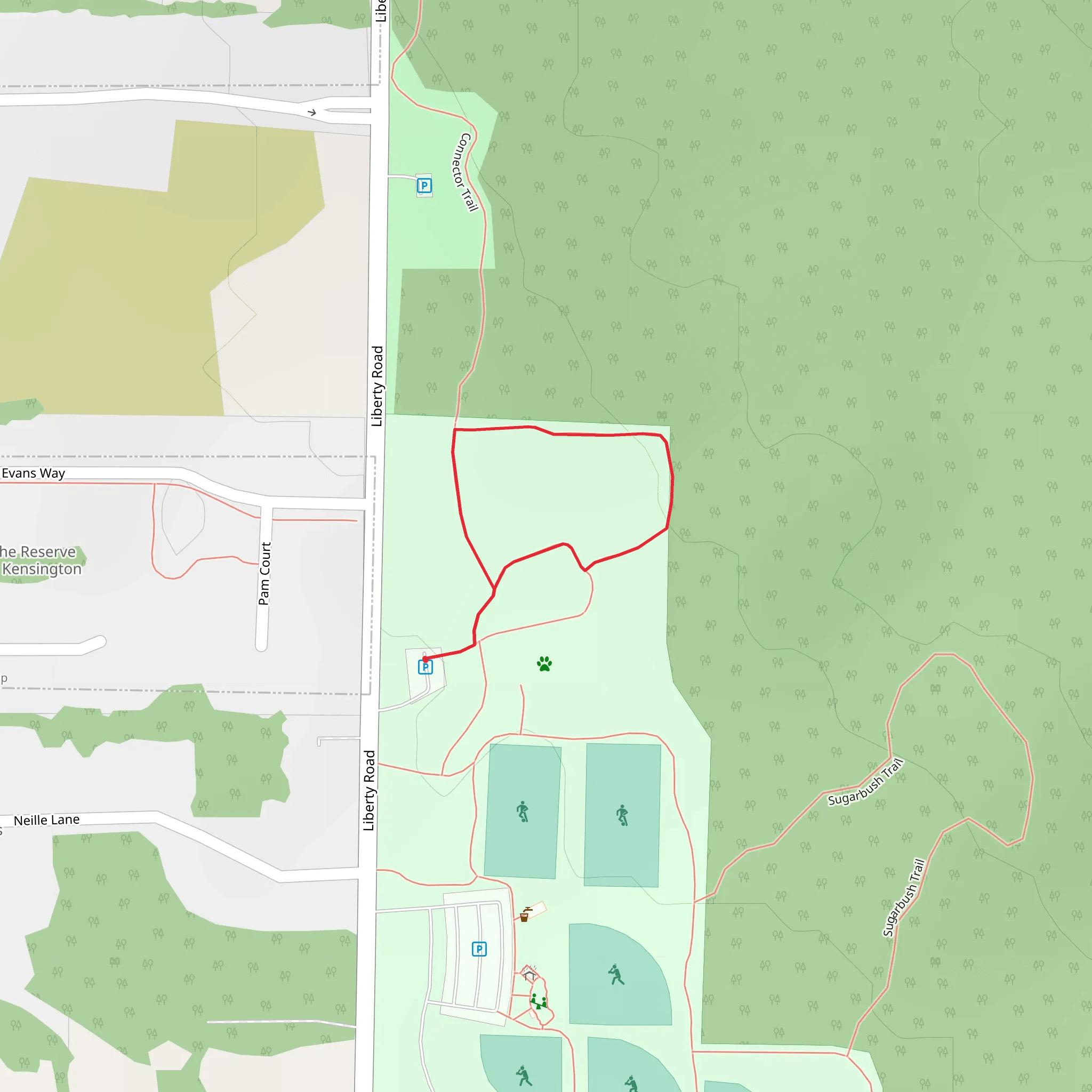 Liberty Road Loop mobile static map