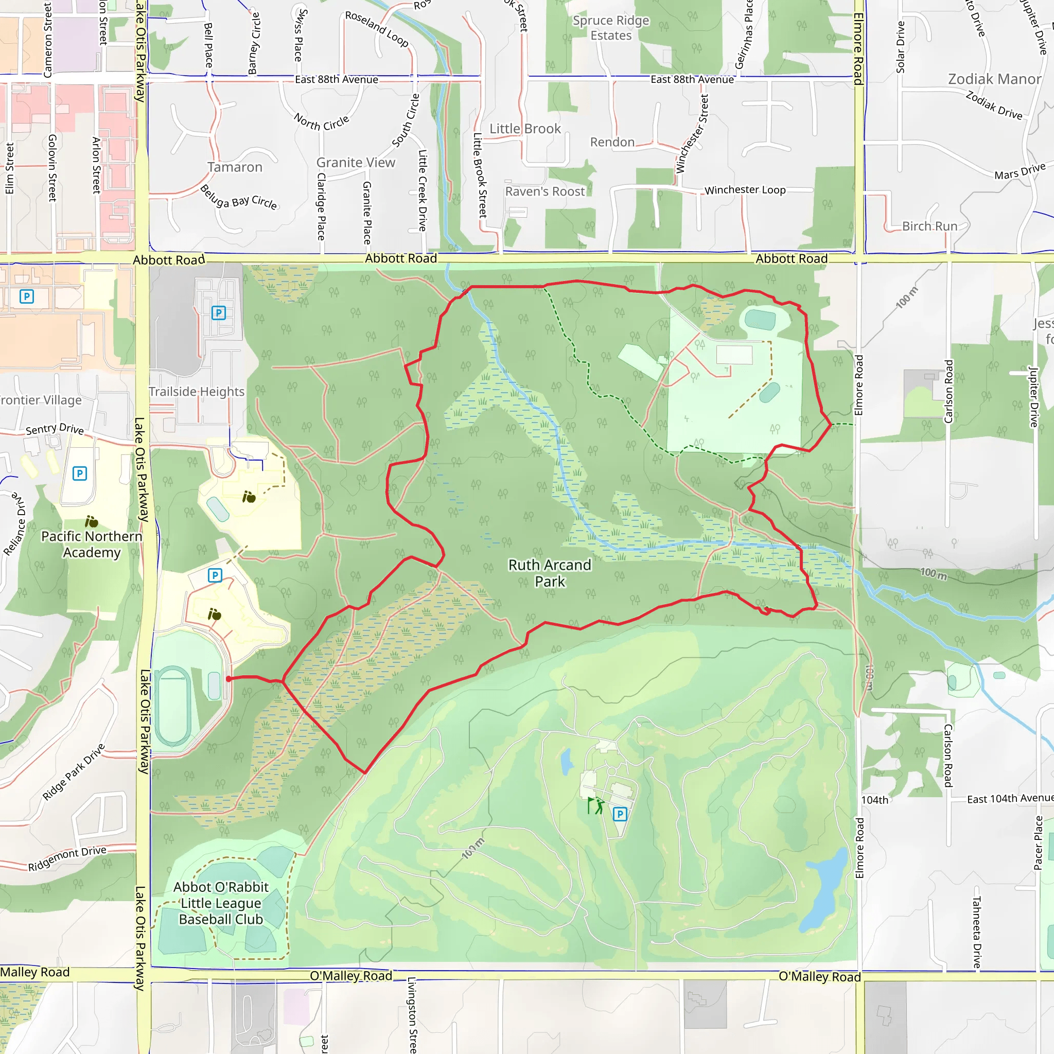 Riata Loop mobile static map