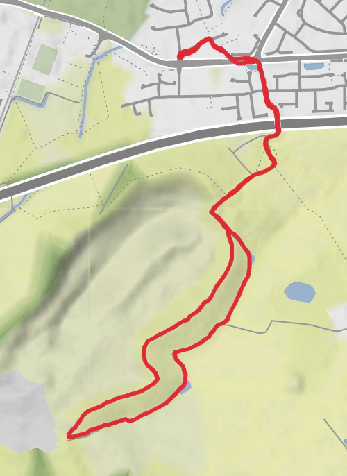 Shropshire Hiking mobile static map
