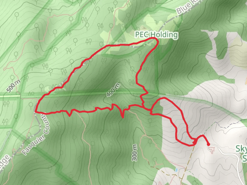 Piedmont Overlook, Appalachian and North Ridge Loop Trail