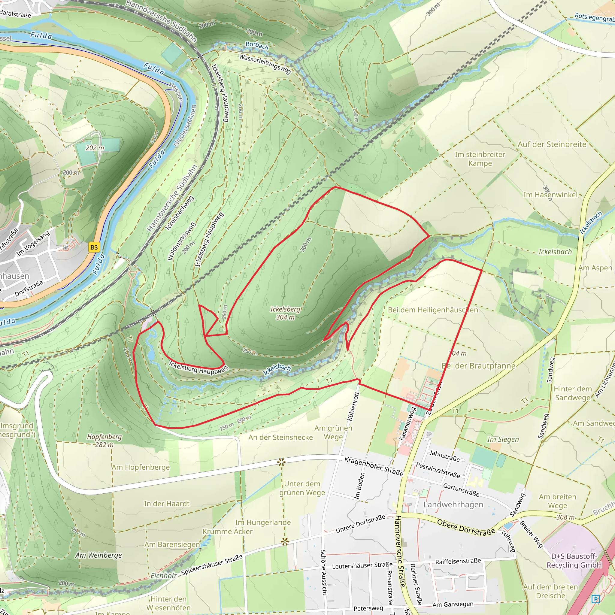 Reetzgehege Loop mobile static map