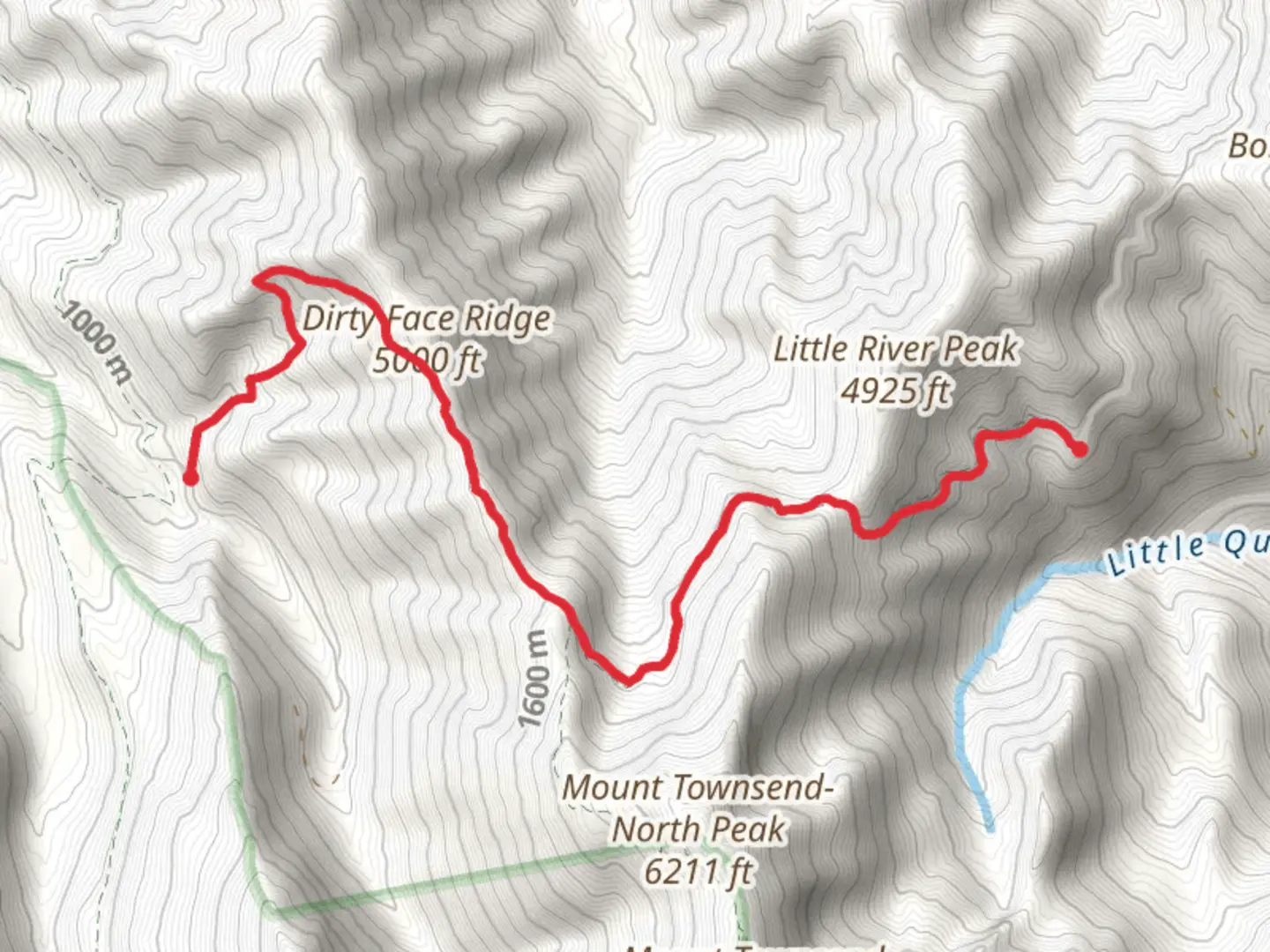An image depicting the trail Little Quilcene Trail and its surrounding area.