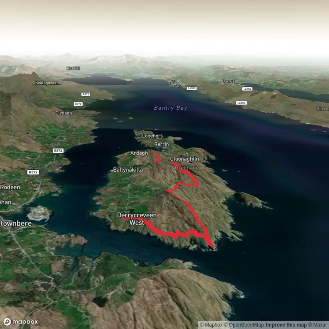 An image depicting the trail Lighthouse to Ardagh Tower and its surrounding area.