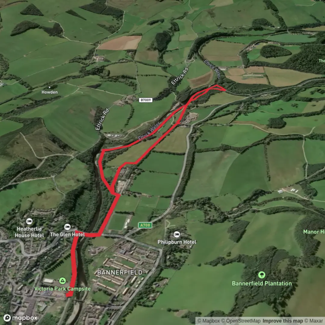 An image depicting the trail salmon leap loop Selkirk and its surrounding area.