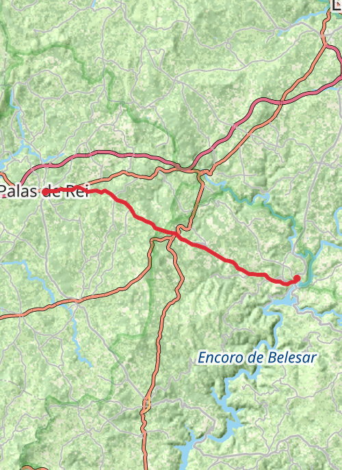 Day 2 Camino  mobile static map