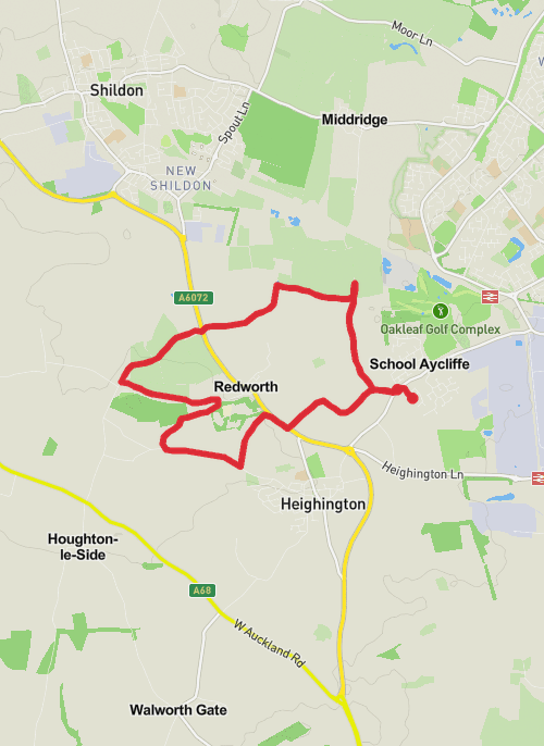 School aycliffe, redworth loop  mobile static map