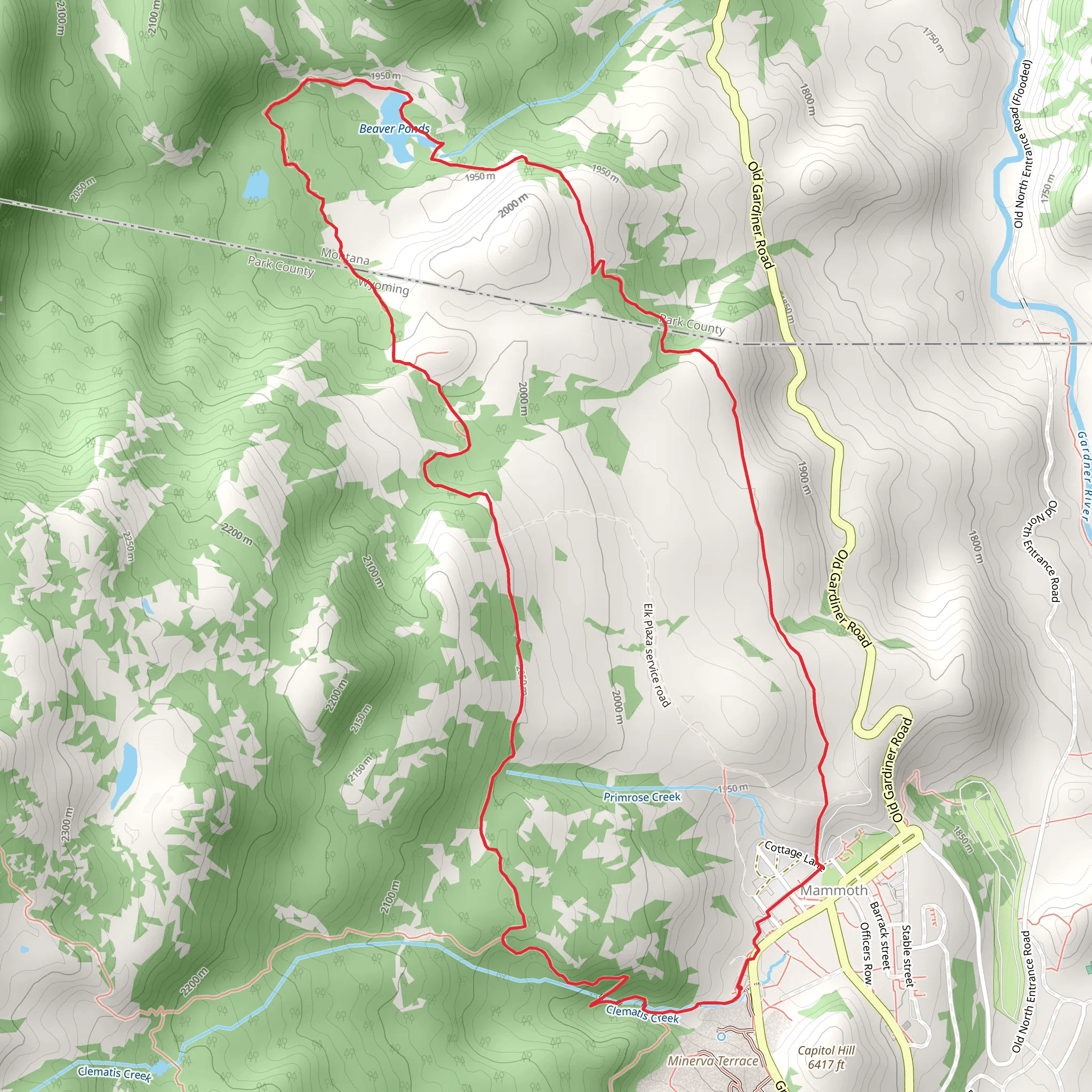 Beaver Ponds Trail Loop mobile static map