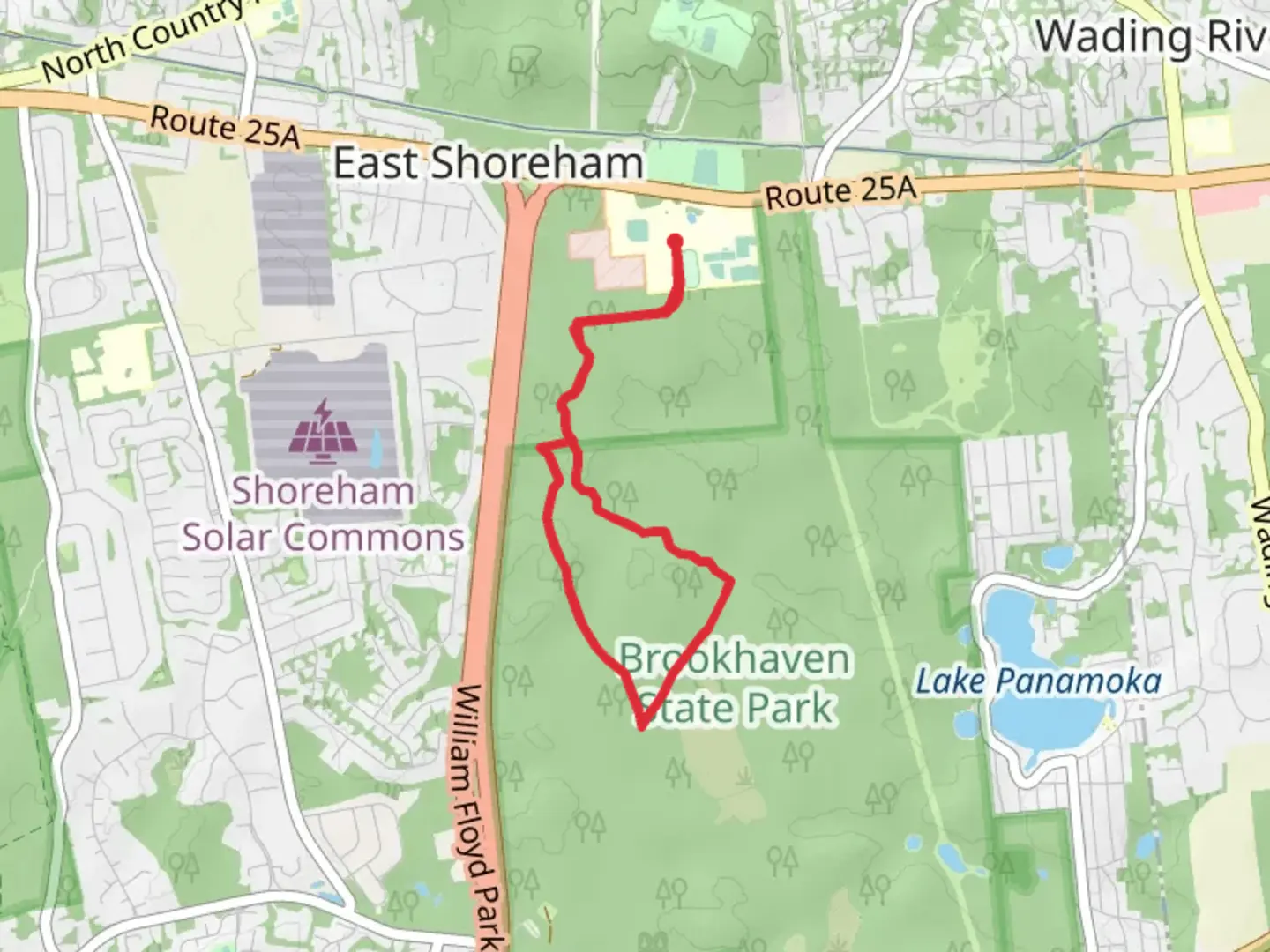An image depicting the trail Brookhaven Short Loop Trail and its surrounding area.