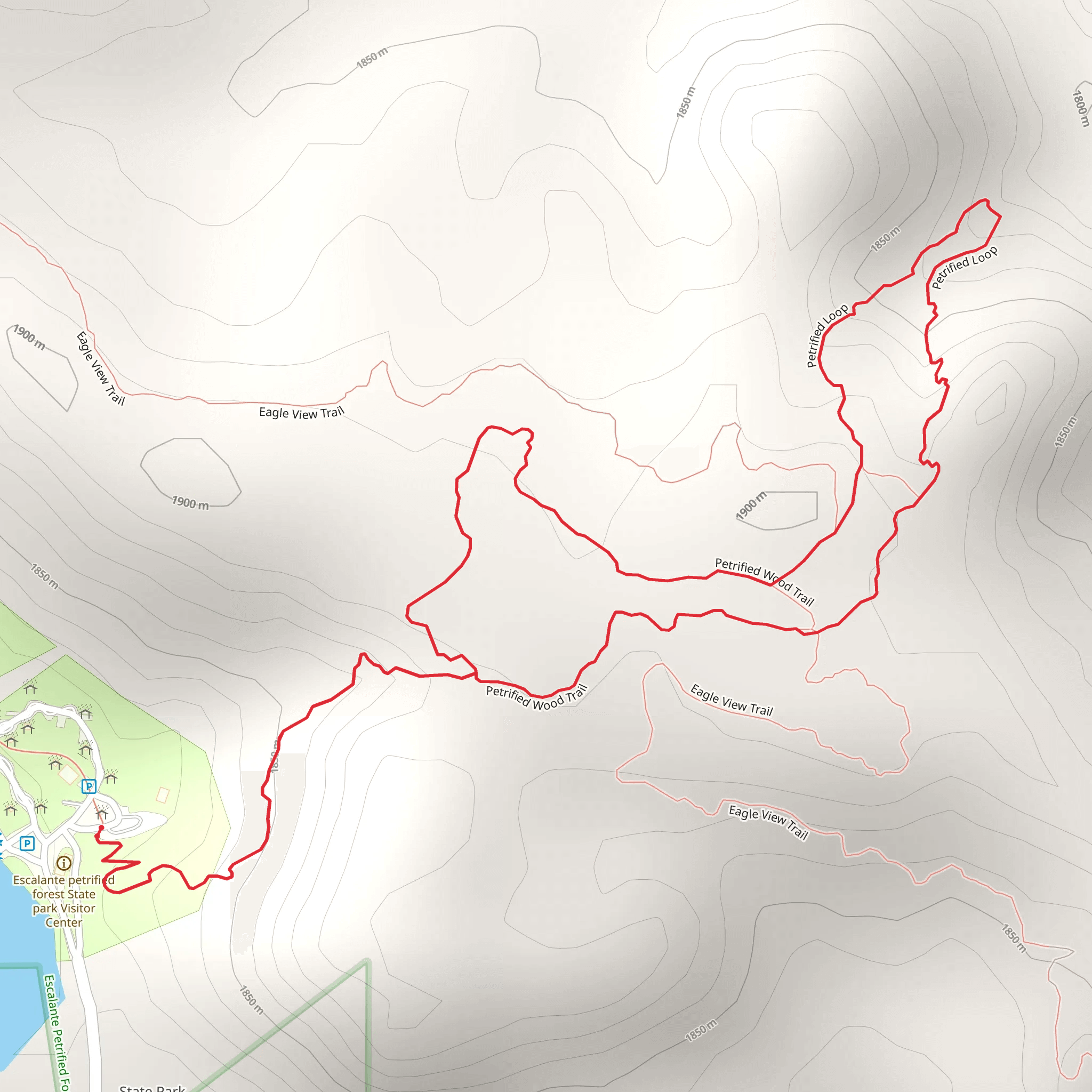 Petrified Loop mobile static map