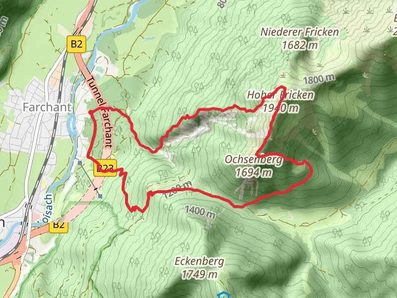 Natur Erholungspark Kuhflucht, Hoher Fricken and Ochsenberg Loop