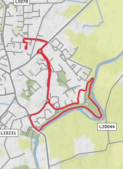 County Kildare Running mobile static map