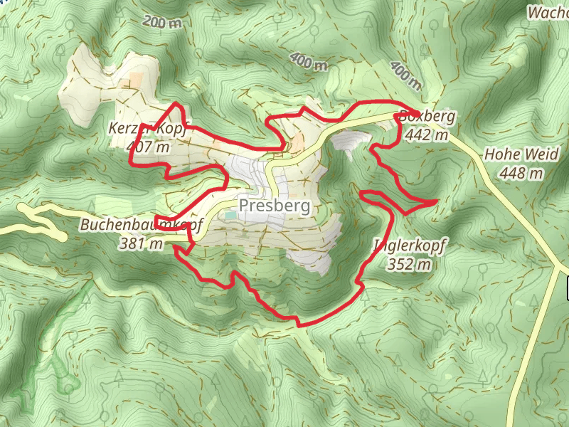 Wisper Trail and Rundweg Eule Loop