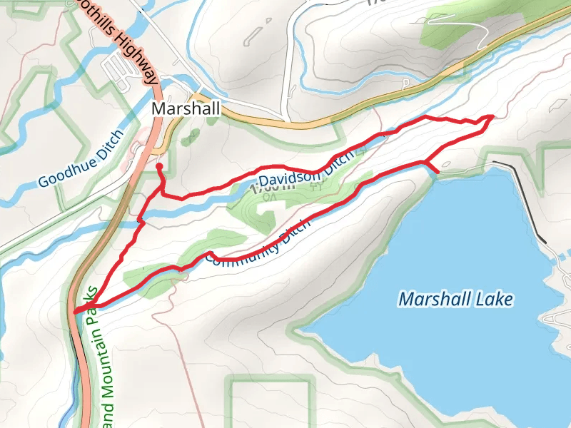 Marshall Valley - Cowdrey Draw - Community Ditch - Coal Seam Loop Trail