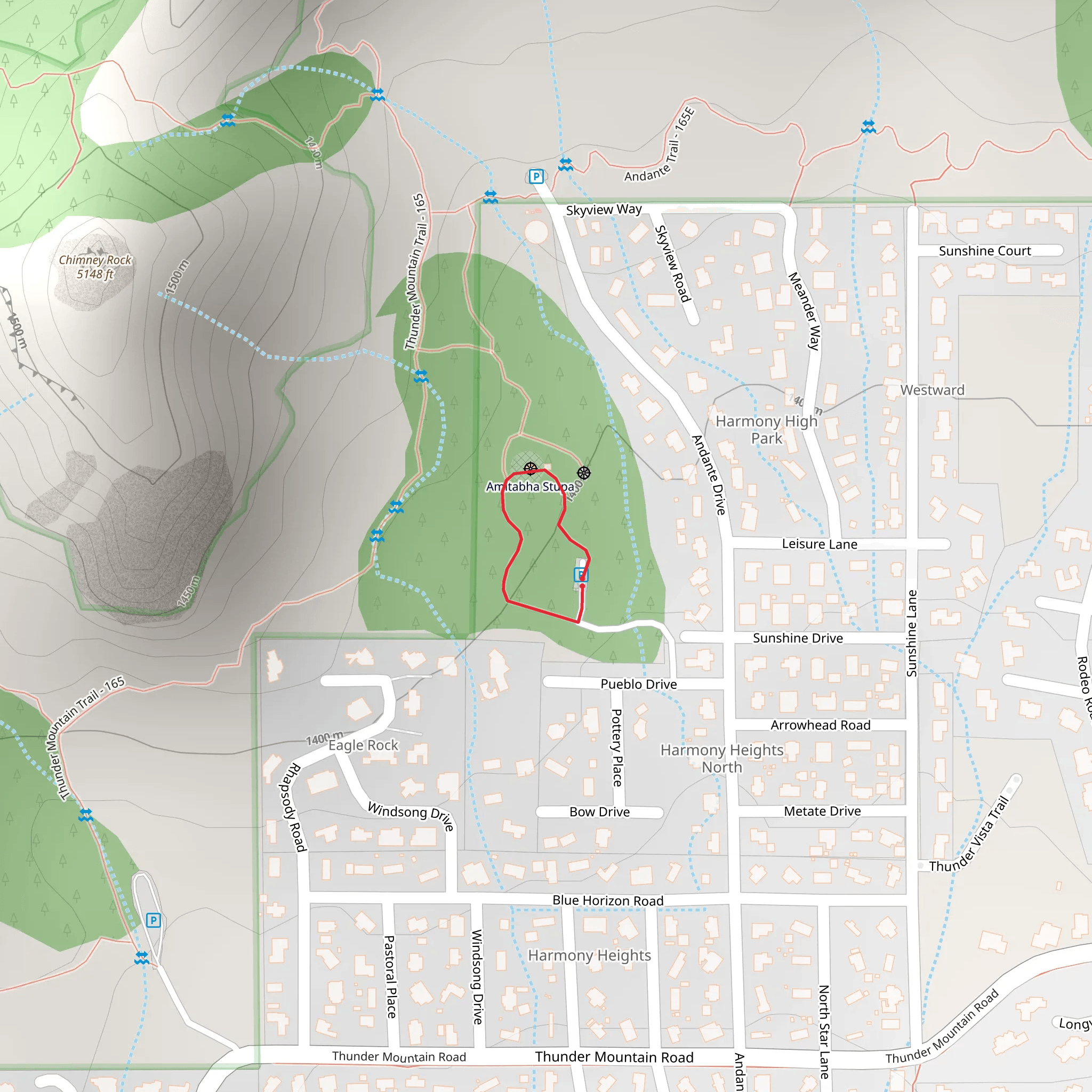 Pueblo Drive Loop mobile static map