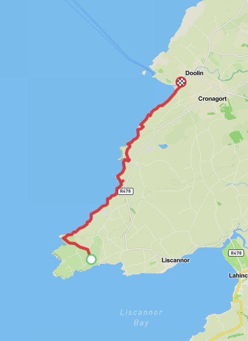 CSA Hike - Cliffs of Moher Cliff Walk mobile static map