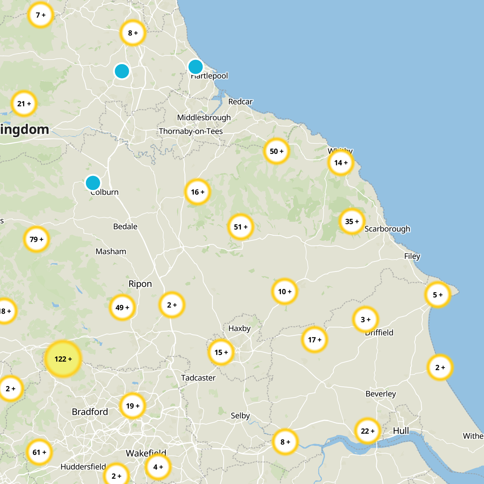 North Yorkshire Static Map