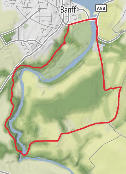 Bridge of Alvah circular  mobile static map