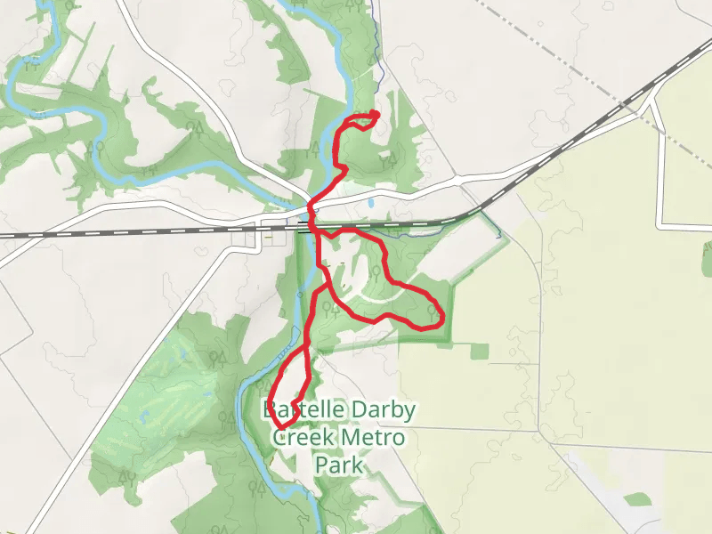Loop along Big Darby Creek