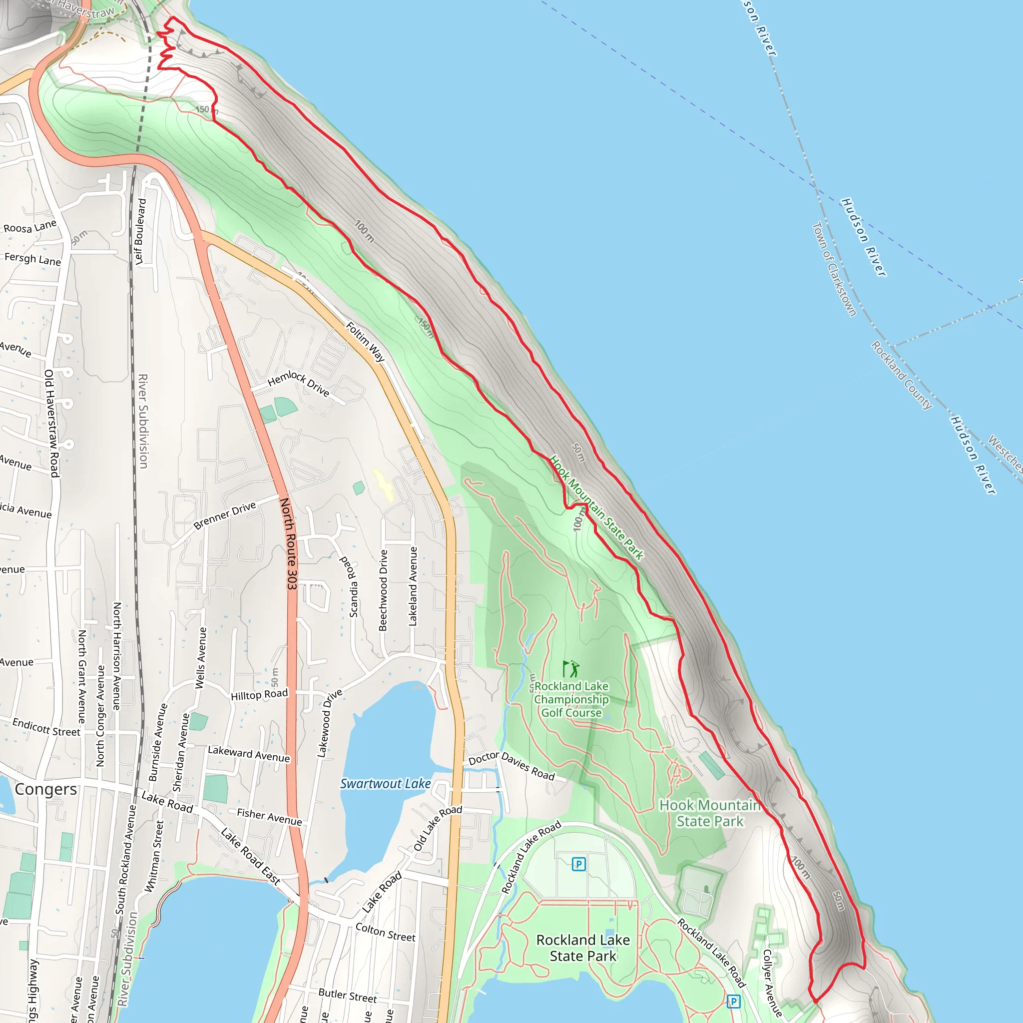 Haverstraw River Trail and Long Path Loop Trail mobile static map