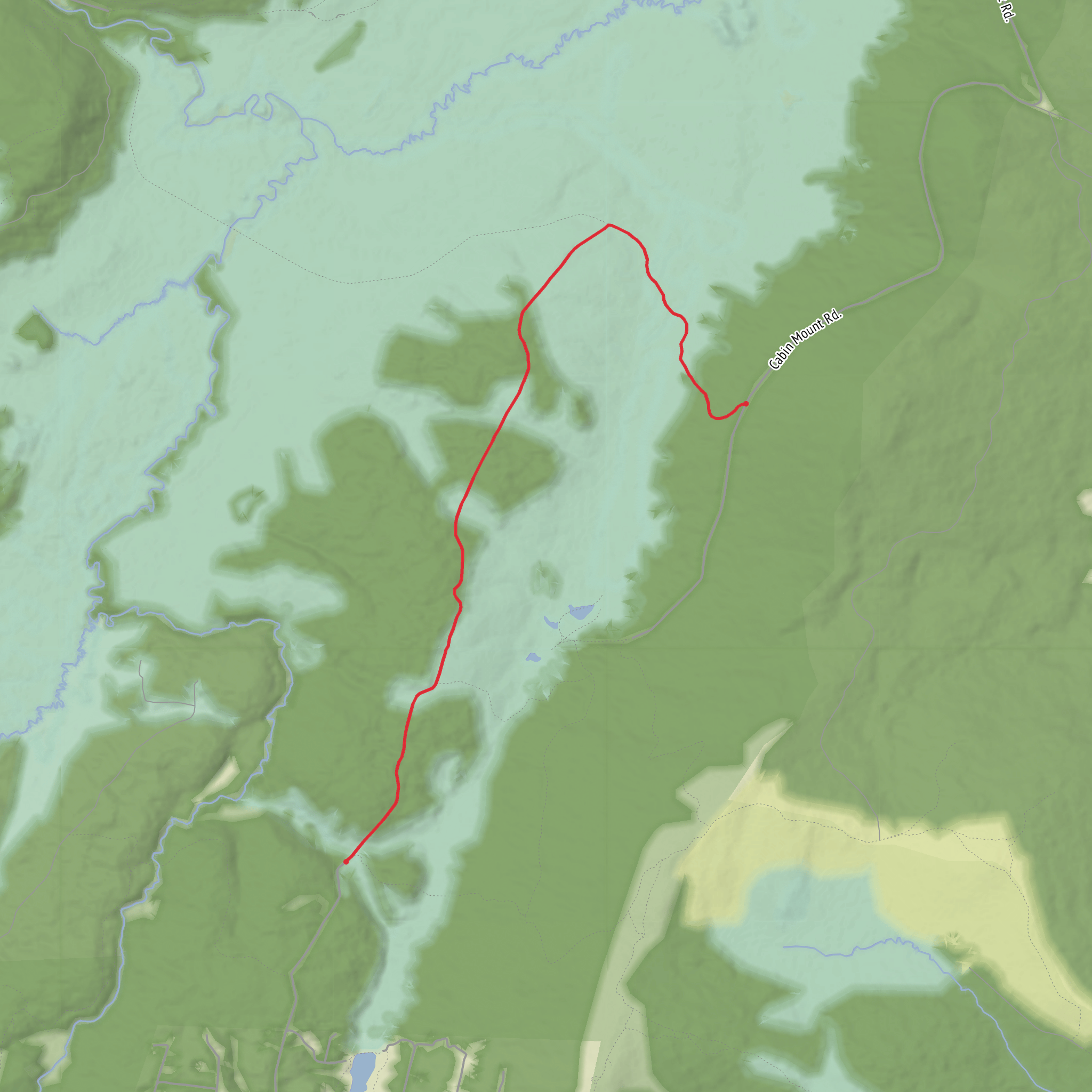 Middle Valley Trail mobile static map